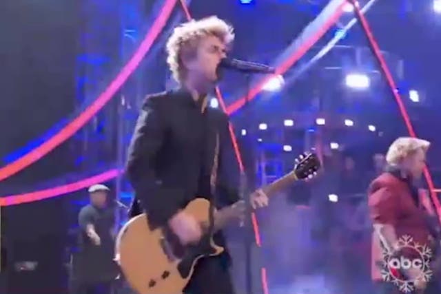<p>Green Day swap American Idiot lyrics during New Year’s Eve broadcast.</p>