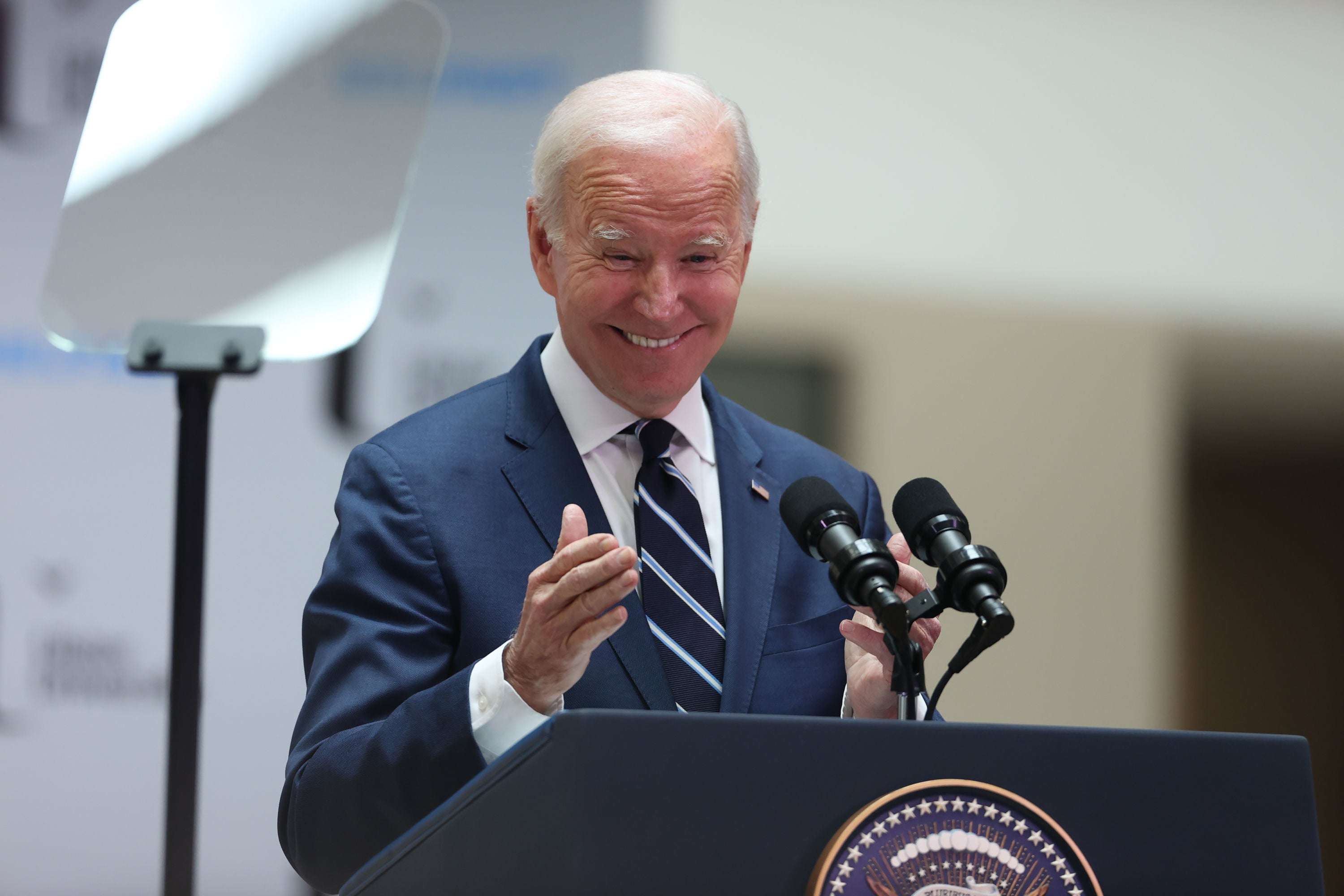 Joe Biden is trailing his predecessor in some polls, but not everyone in his camp is wringing their hands quite yet
