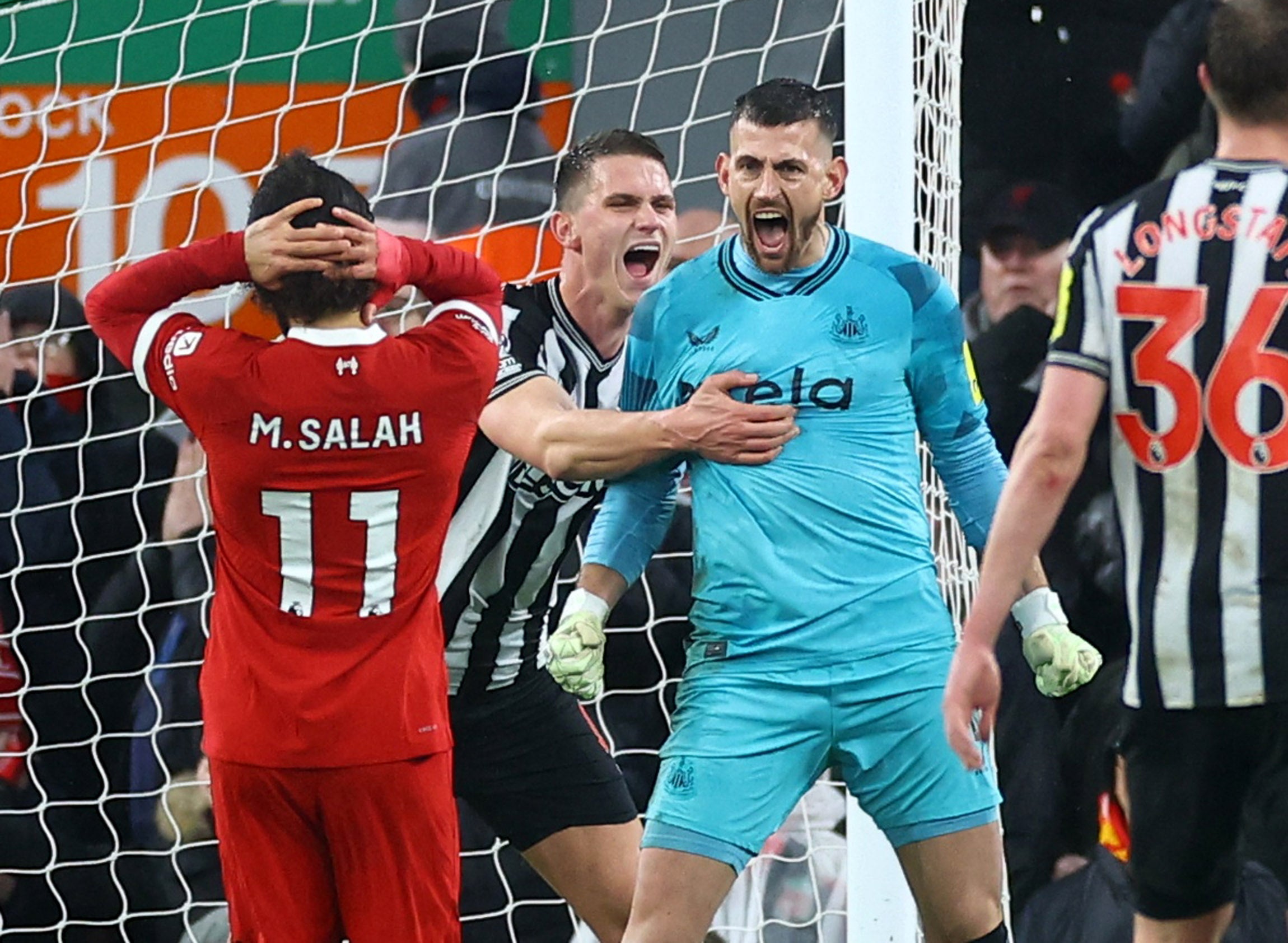 Despite conceding four goals, Martin Dubravka had an outstanding night at Anfield including saving Mo Salah’s first-half penalty
