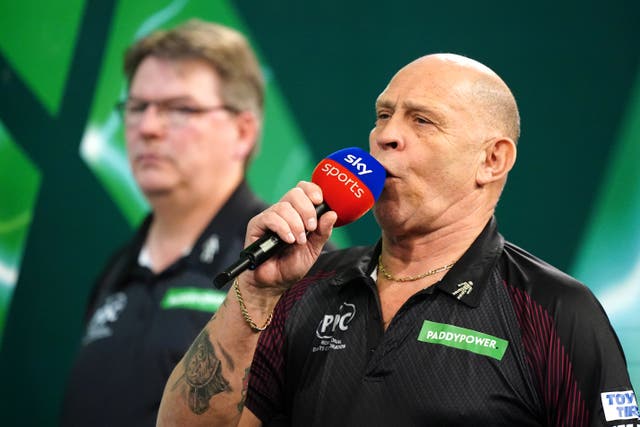 Russ Bray, right, will referee his 28th and last World Championship final on Wednesday (Zac Goodwin/PA)