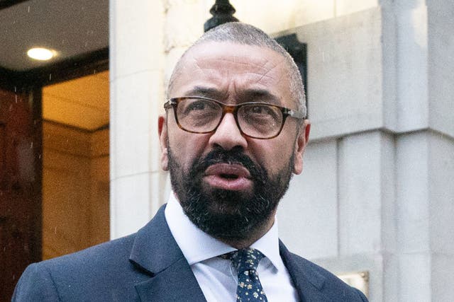 <p>Home Secretary James Cleverly is under fire for joking about spiking his wife’s drink</p>