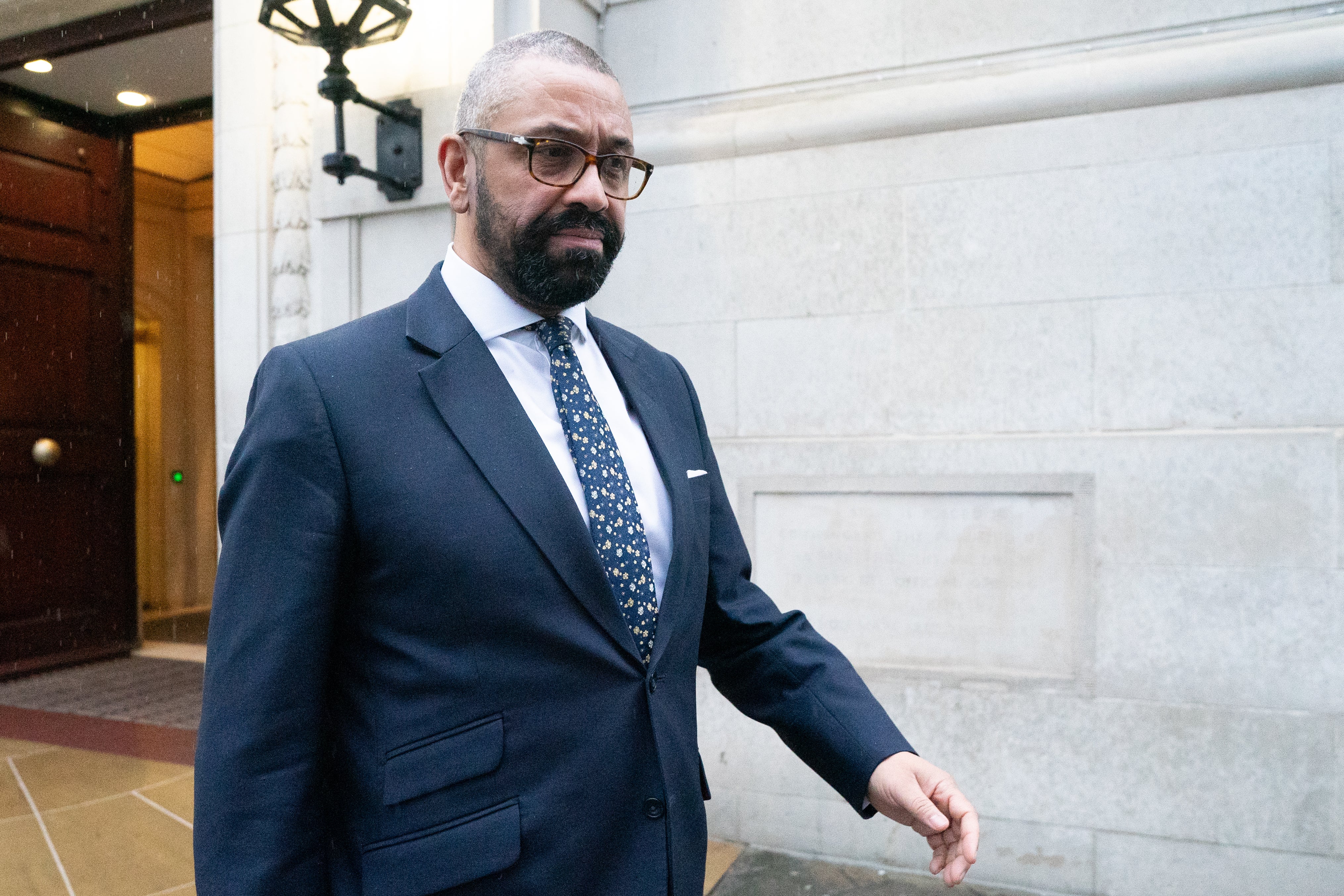 James Cleverly told media that it was ‘impossible’ to know when the backlog of legacy asylum claims would be cleared
