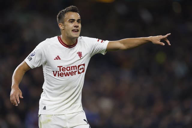 Sergio Reguilon is returning to Tottenham after a loan spell at Manchester United (Richard Sellers/PA)