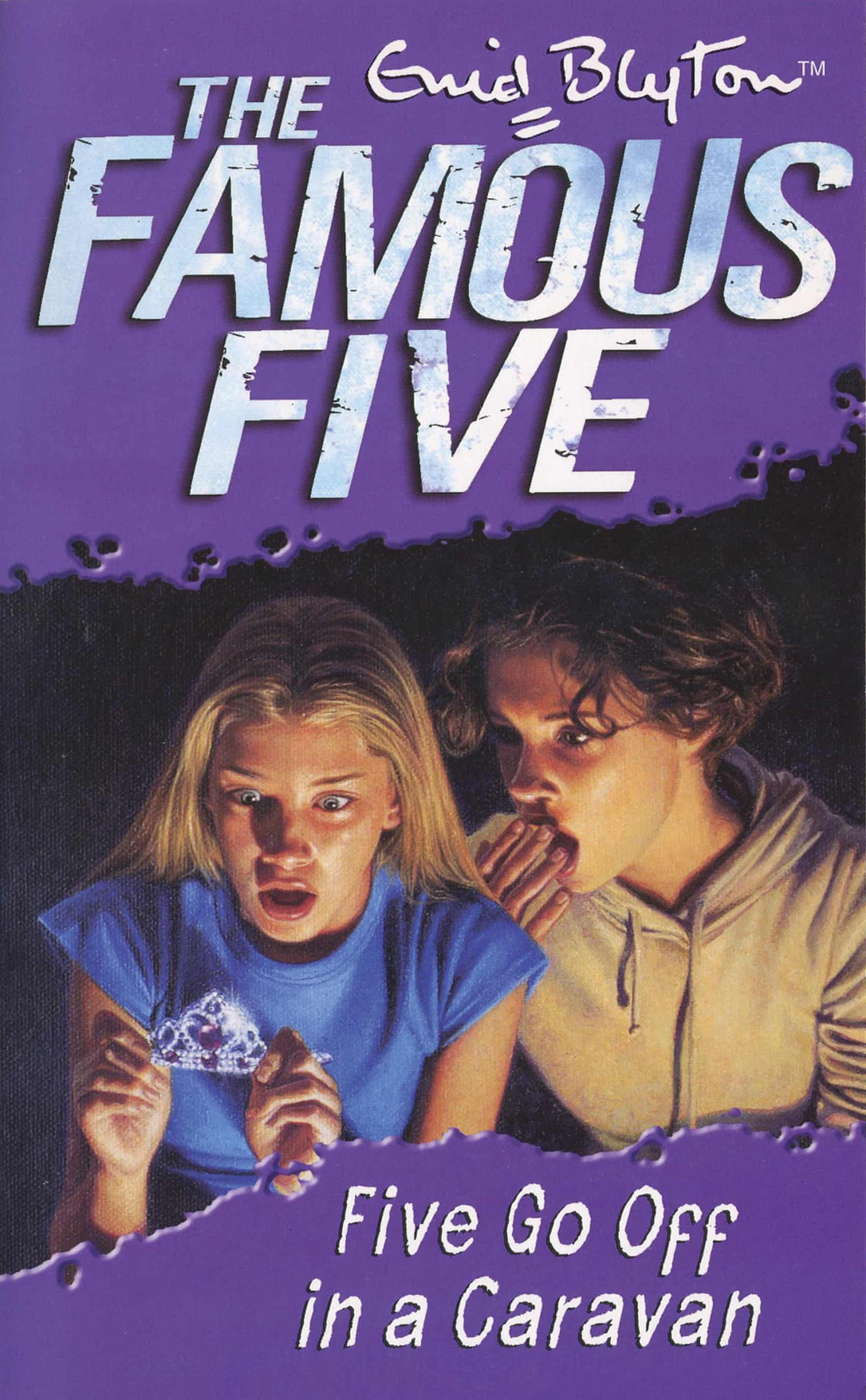 Lies!: The cool, fashionable and spooky cover art for Enid Blyton’s ‘Five Go Off in a Caravan’, as published in the Noughties