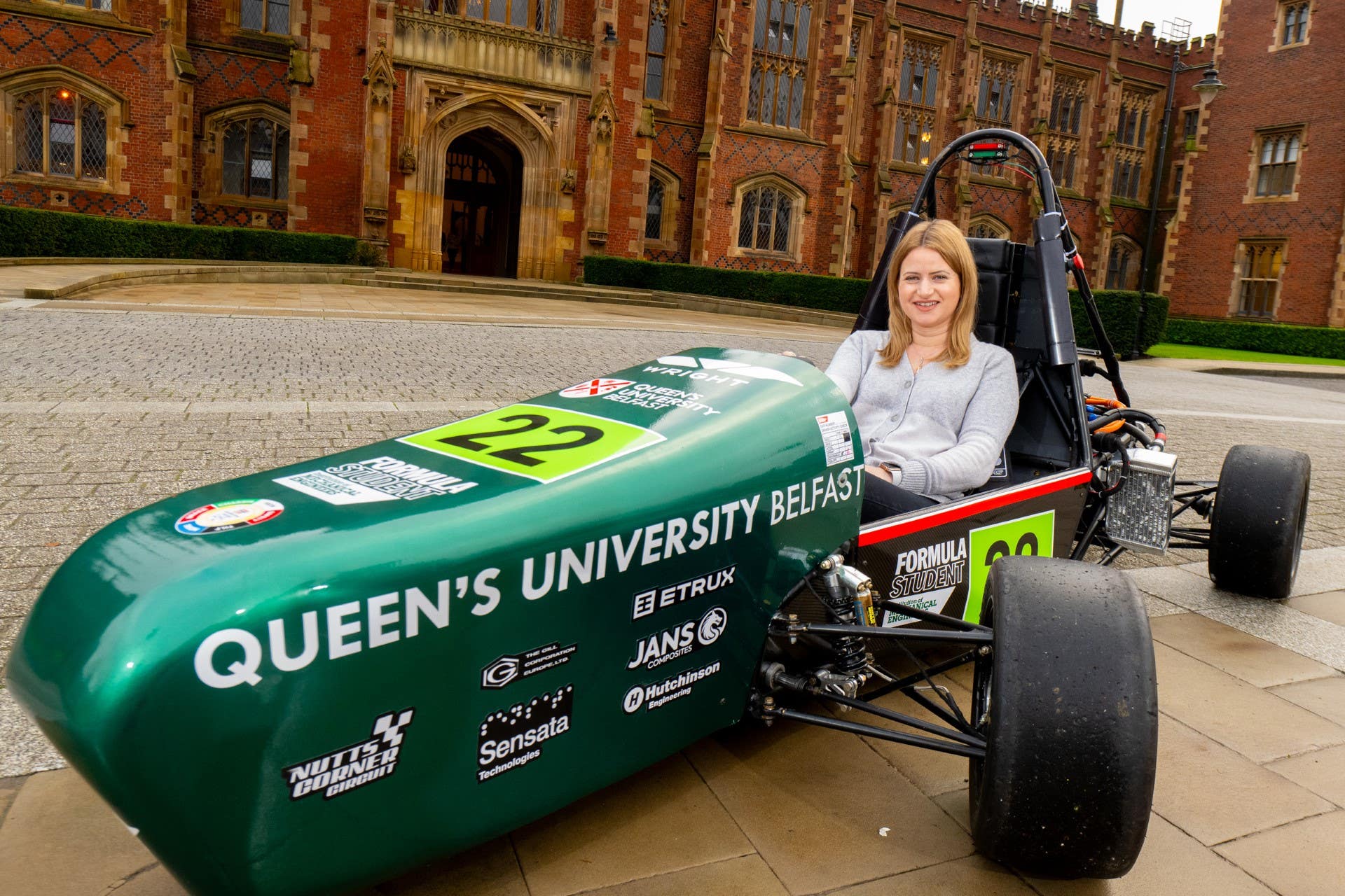 F1 pundit Bernie Collins was awarded an honorary doctorate from Queen’s University Belfast (Queen’s University Belfast/PA)