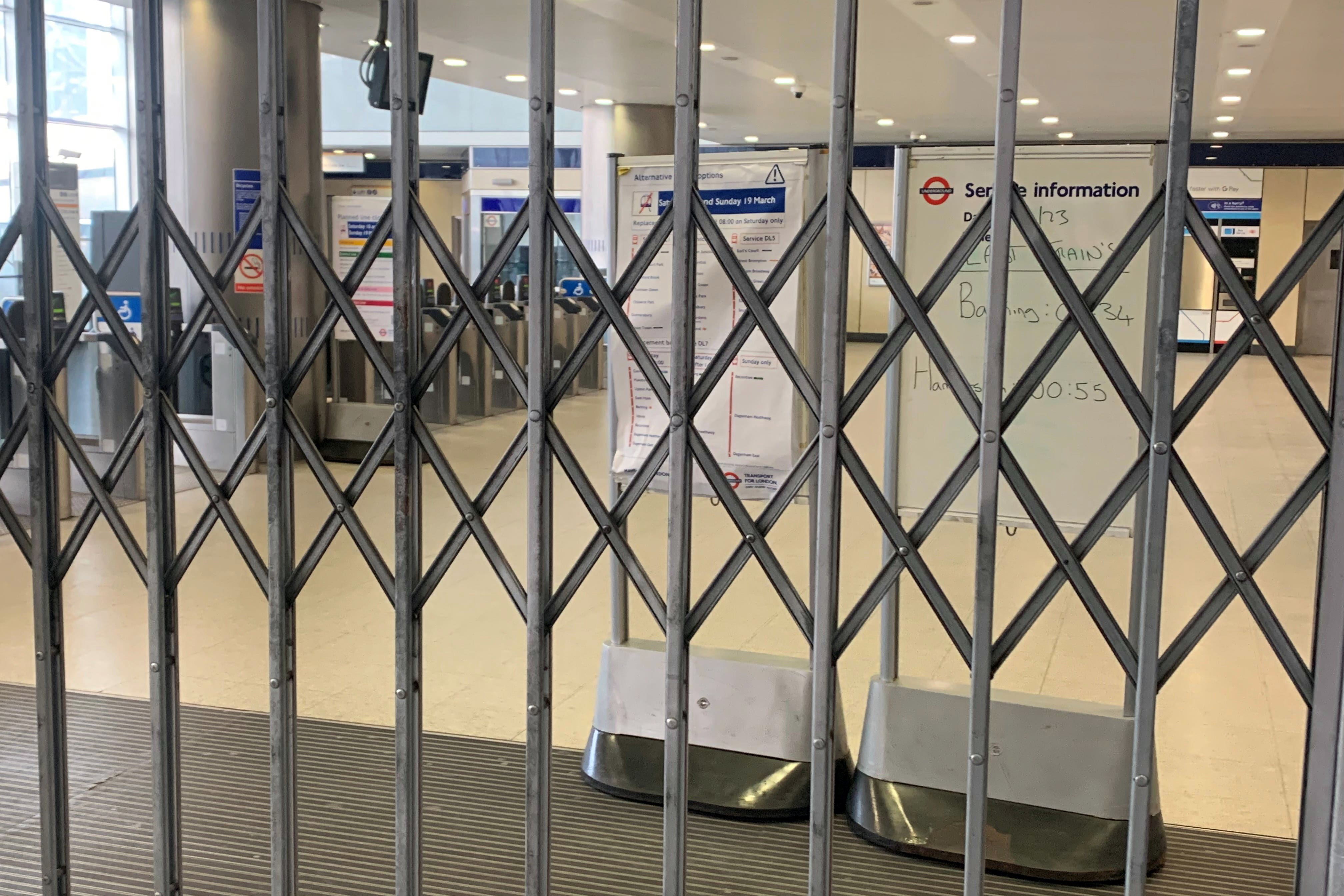 Talks between Transport for London and the Rail, Maritime and Transport union were ongoing (Peter Clifton/PA)