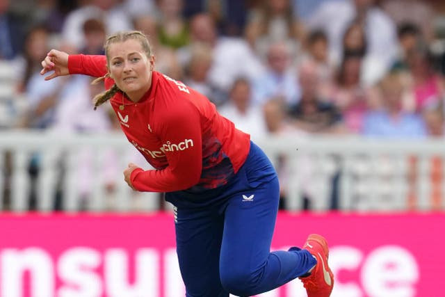Sophie Ecclestone is up for T20 women’s player of the year (Nick Potts/PA)