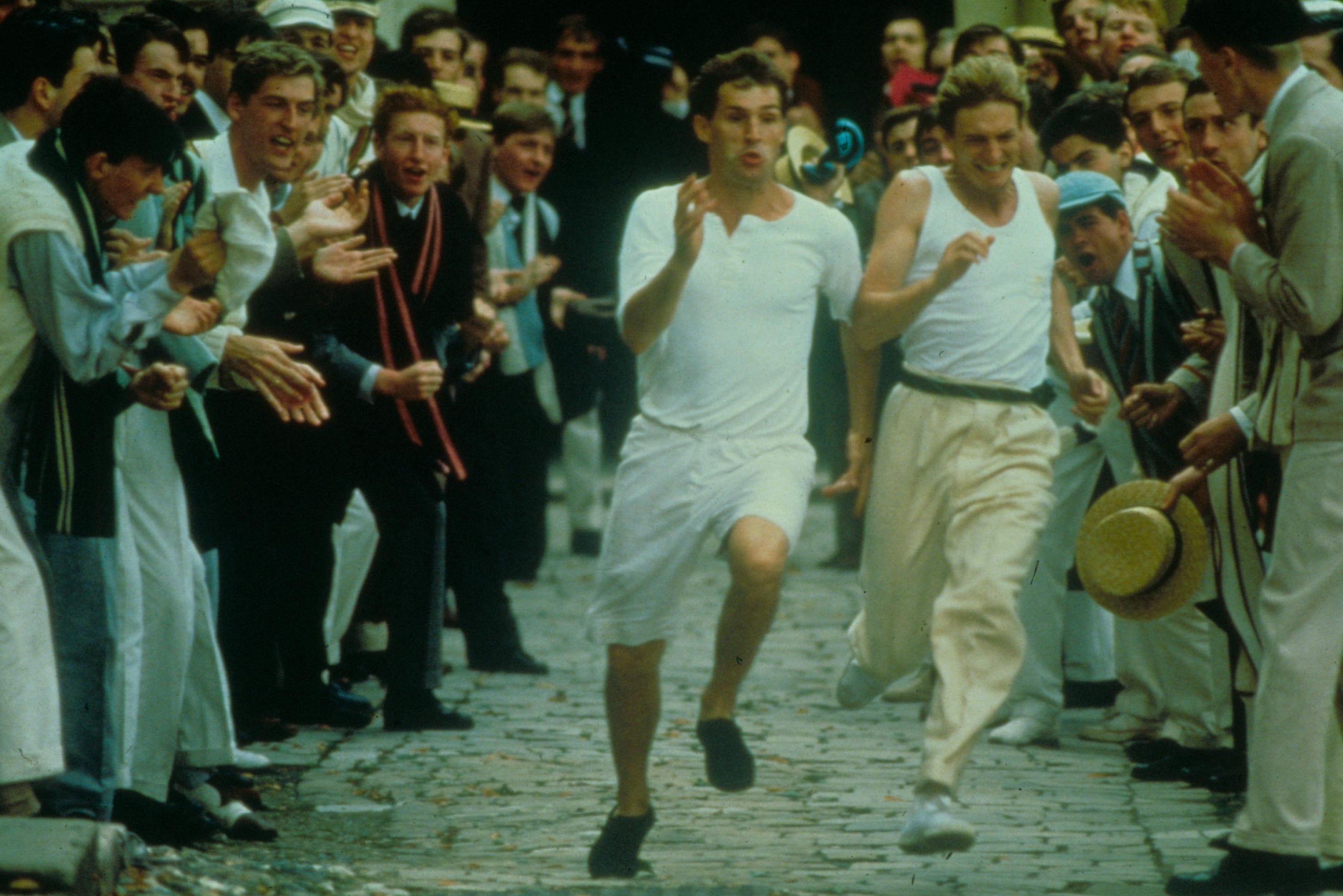 Irony-free: Ben Cross and Nigel Havers go running in the Oscar-winning ‘Chariots of Fire’