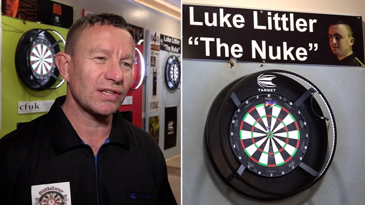 Luke Littler’s coaches and friends gather to watch teenager in World Darts Championship final