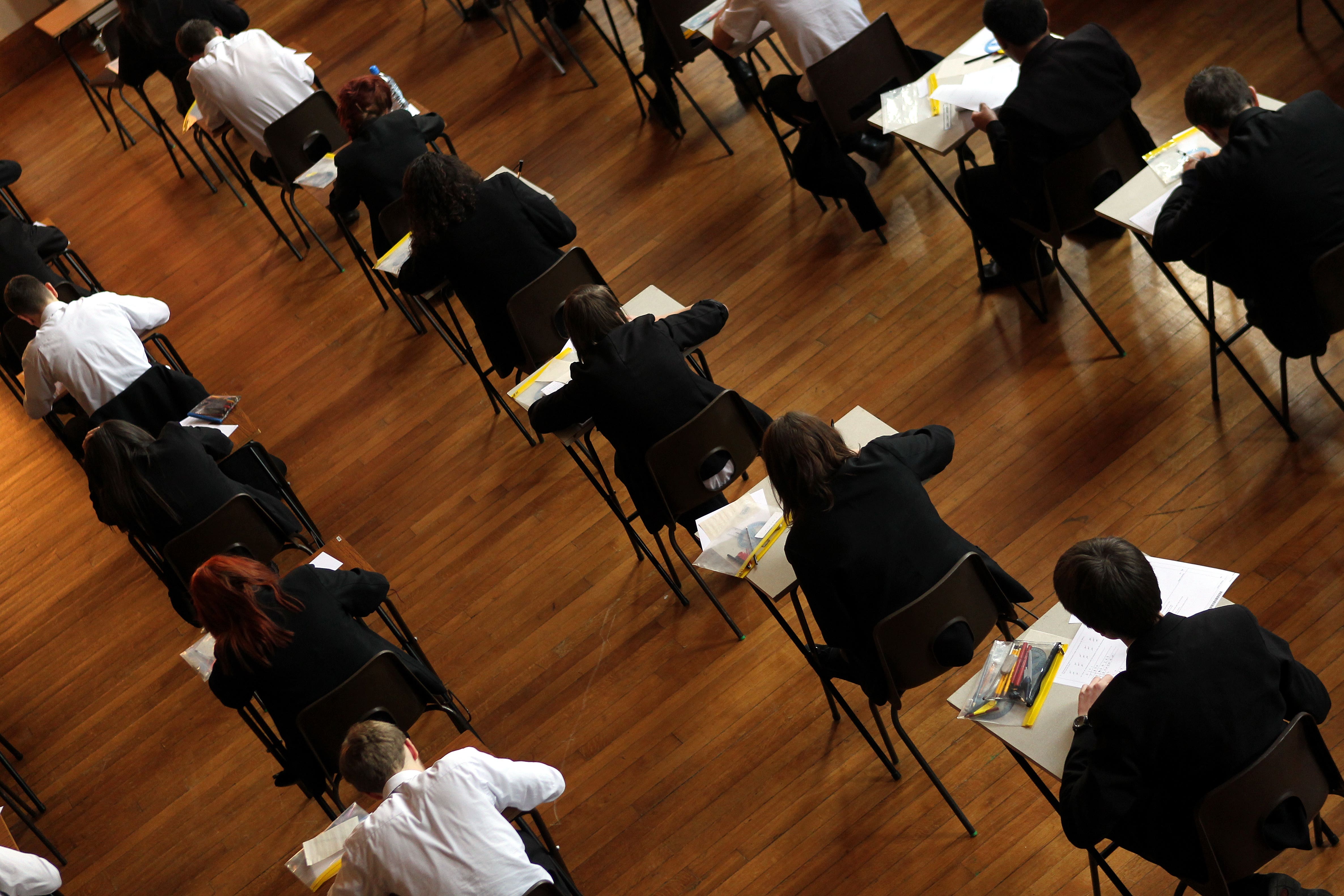 Schools will still have the option to offer paper-based exams (David Davies/PA)