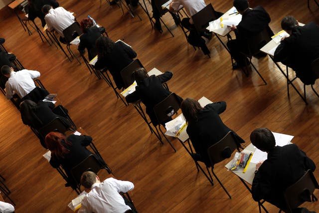 Schools will still have the option to offer paper-based exams (David Davies/PA)