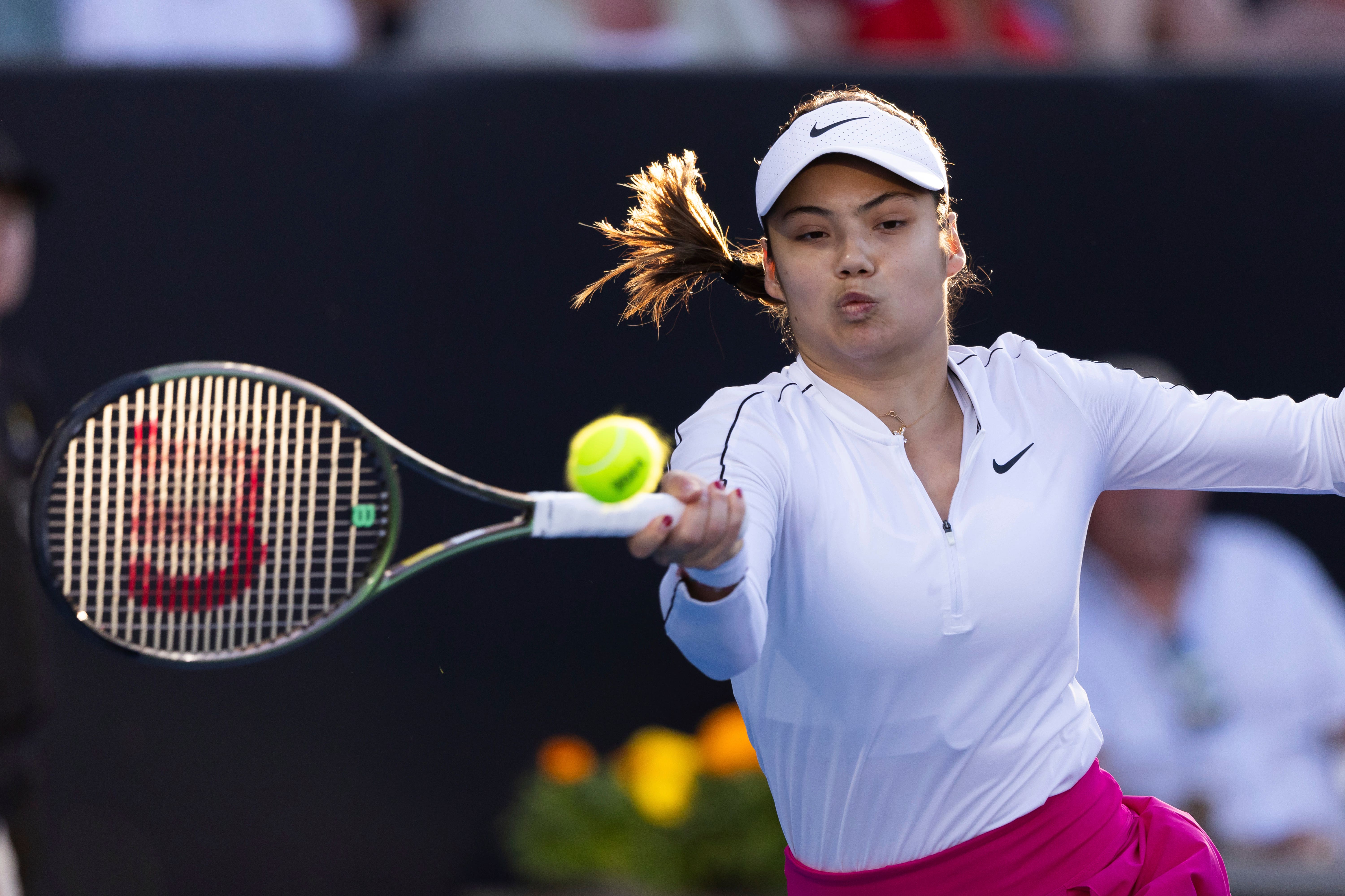 Emma Raducanu made her return to action in Auckland last week