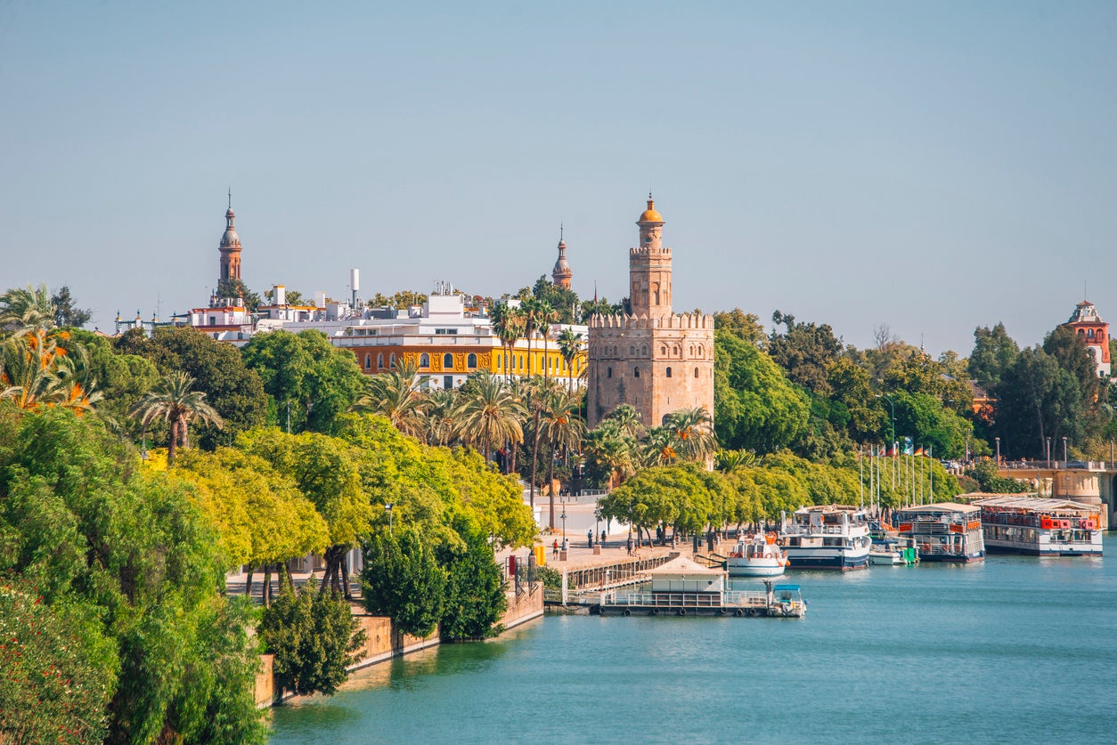 Seville sits on the banks of the peaceful Guadalquivir River