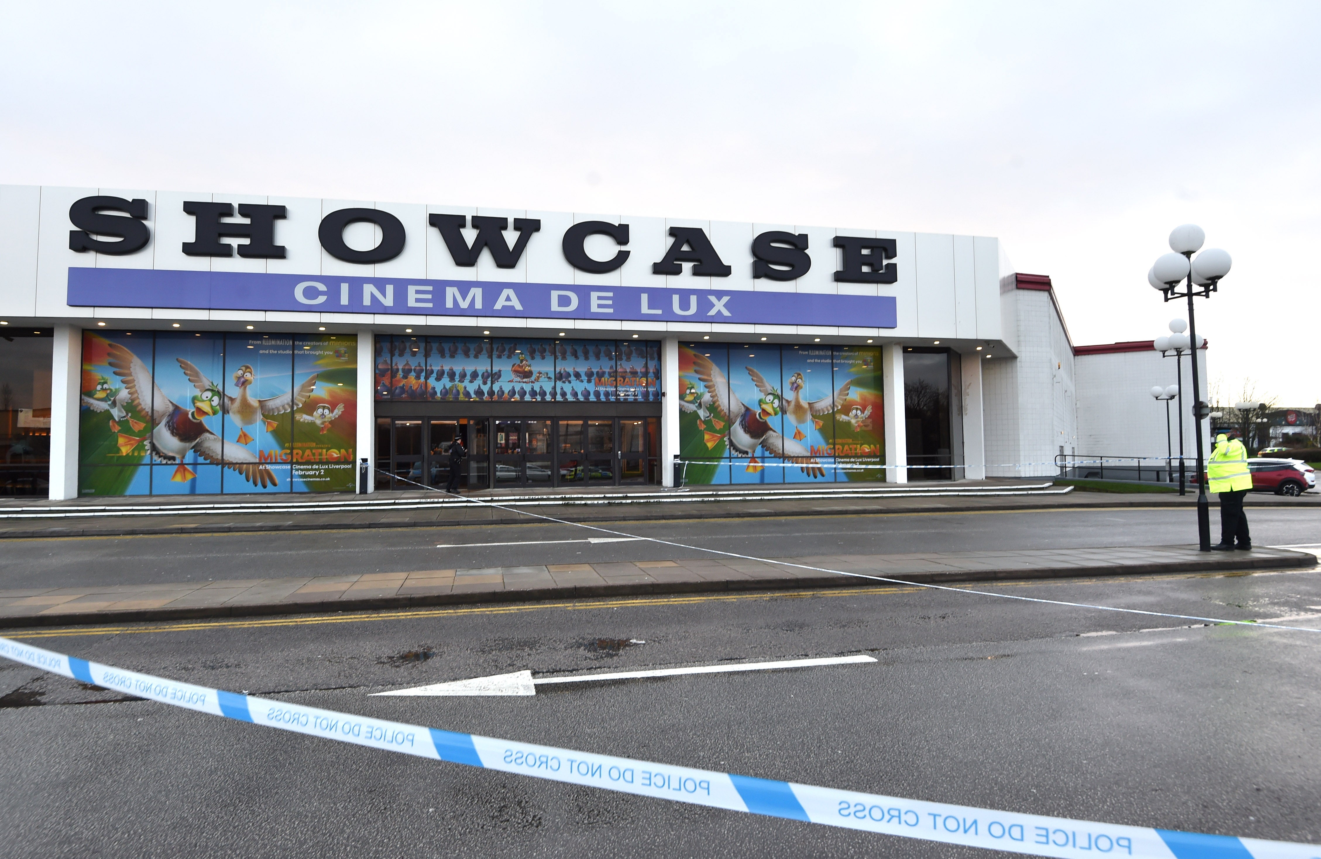 At 8.50pm, police received a second report of shots being fired at Showcase Cinemas after a man entered carrying a firearm