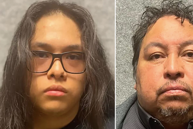 <p>Christopher Preciado, 19, and Ramon Preciado, 53, who were arrested and charged in connection with the murders of Savanah Soto and her boyfriend</p>