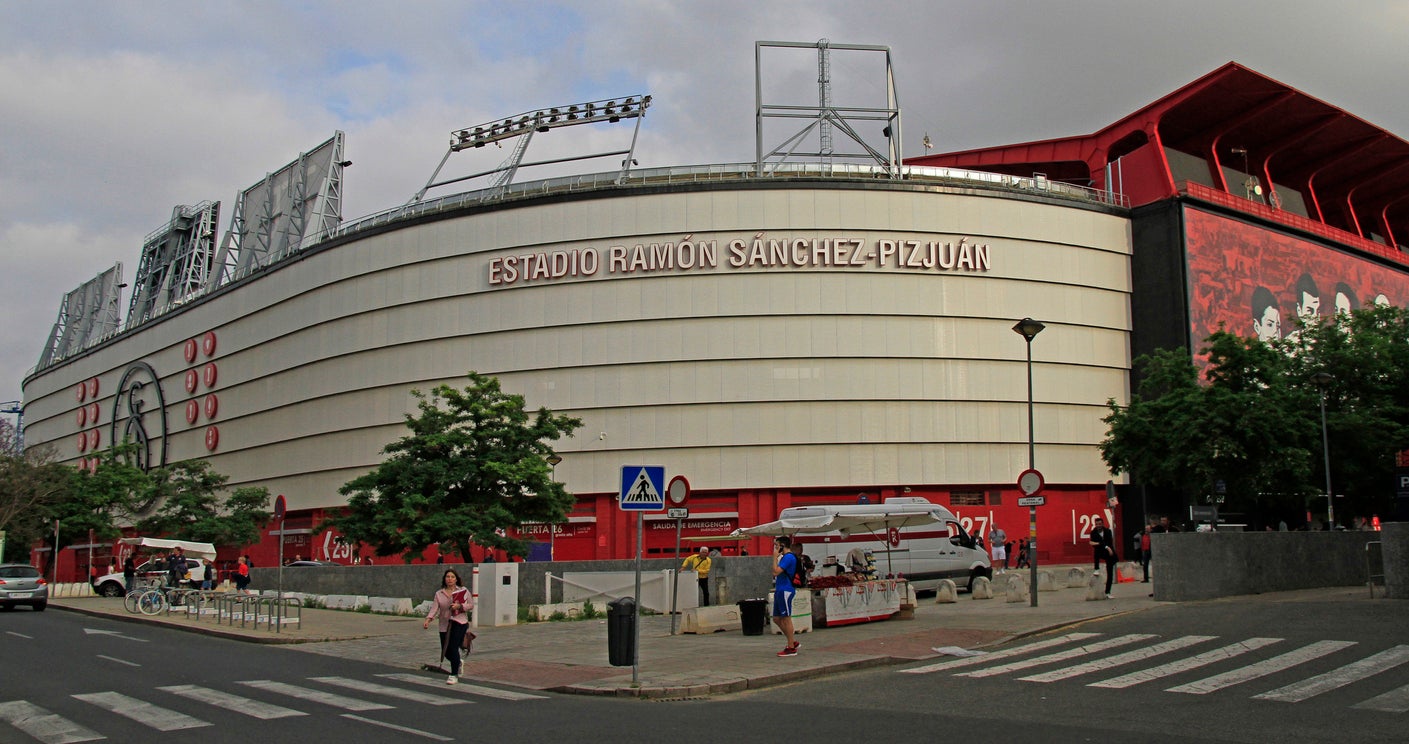 Sevilla play their home games at the Estadio Ramon Sanchez-Pizjuan