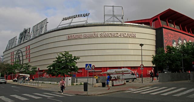<p>The Ramon Sanchez Pizjuan Stadium in Seville</p>