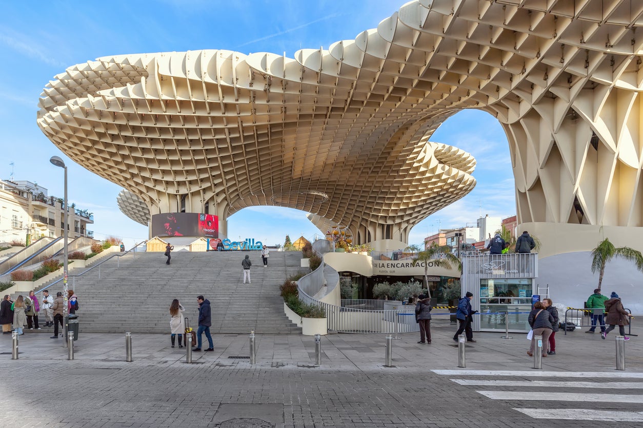 The Metropol Parasol is the largest wooden structure in the world