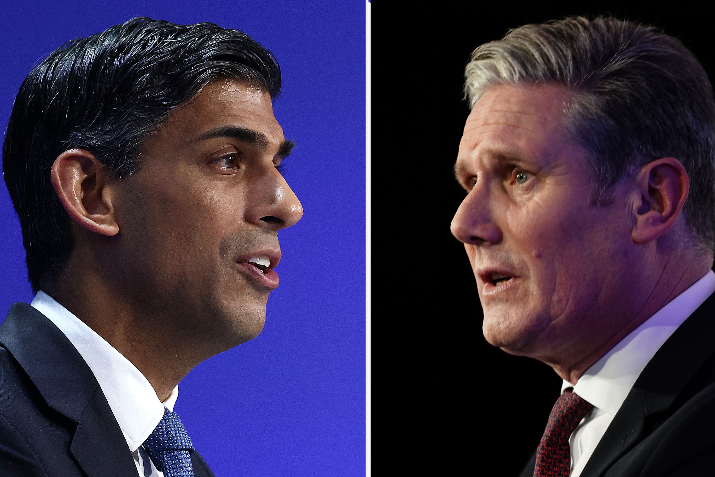 Undated file photos of Prime Minister Rishi Sunak (left) and Labour leader SIr Keir Starmer (PA)