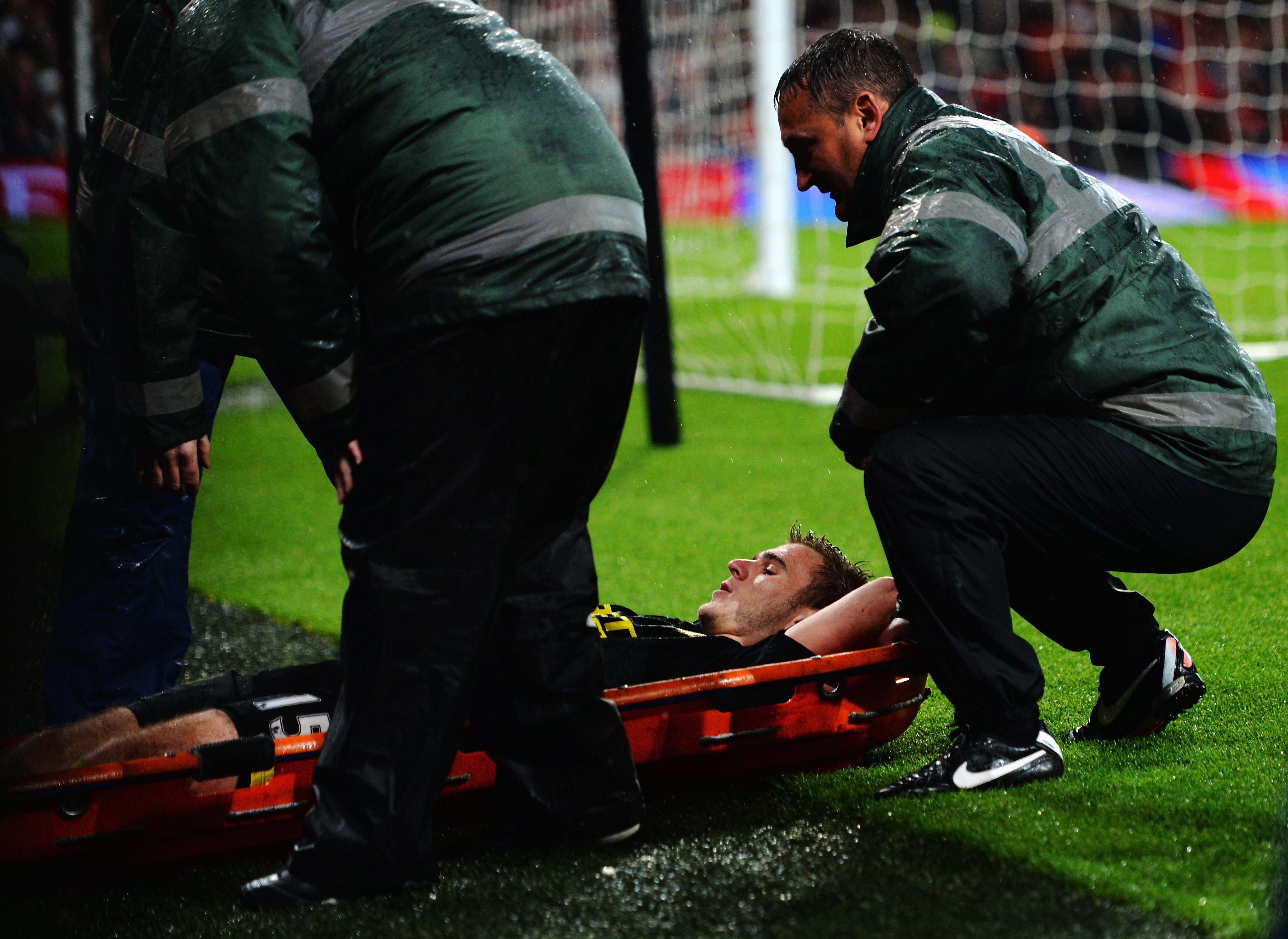 McManaman was stretchered off in his final Premier League game for Wigan just days after they won the FA Cup