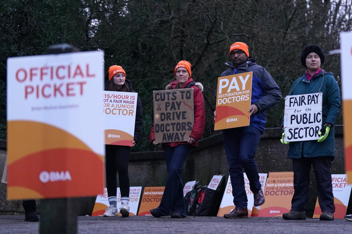Sunak backs NHS leaders asking striking doctors to return to work | The ...