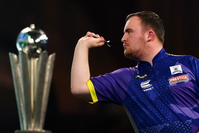 Luke Littler reflected on his missed opportunity during his darts World Championship final defeat (Zac Goodwin/PA)