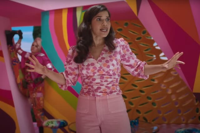 <p>America Ferrera in ‘Barbie’ </p>