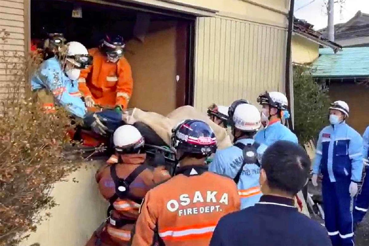 Japan earthquake: Lady in her 80s rescued from her collapsed residence 72 hours after catastrophe