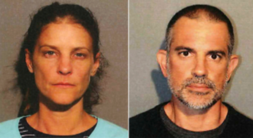 In 2019, Michelle Troconis, left, and Fotis Dulos, right, were arrested on charges of evidence tampering and hindering prosecution in the disappearance of Jennifer Dulos