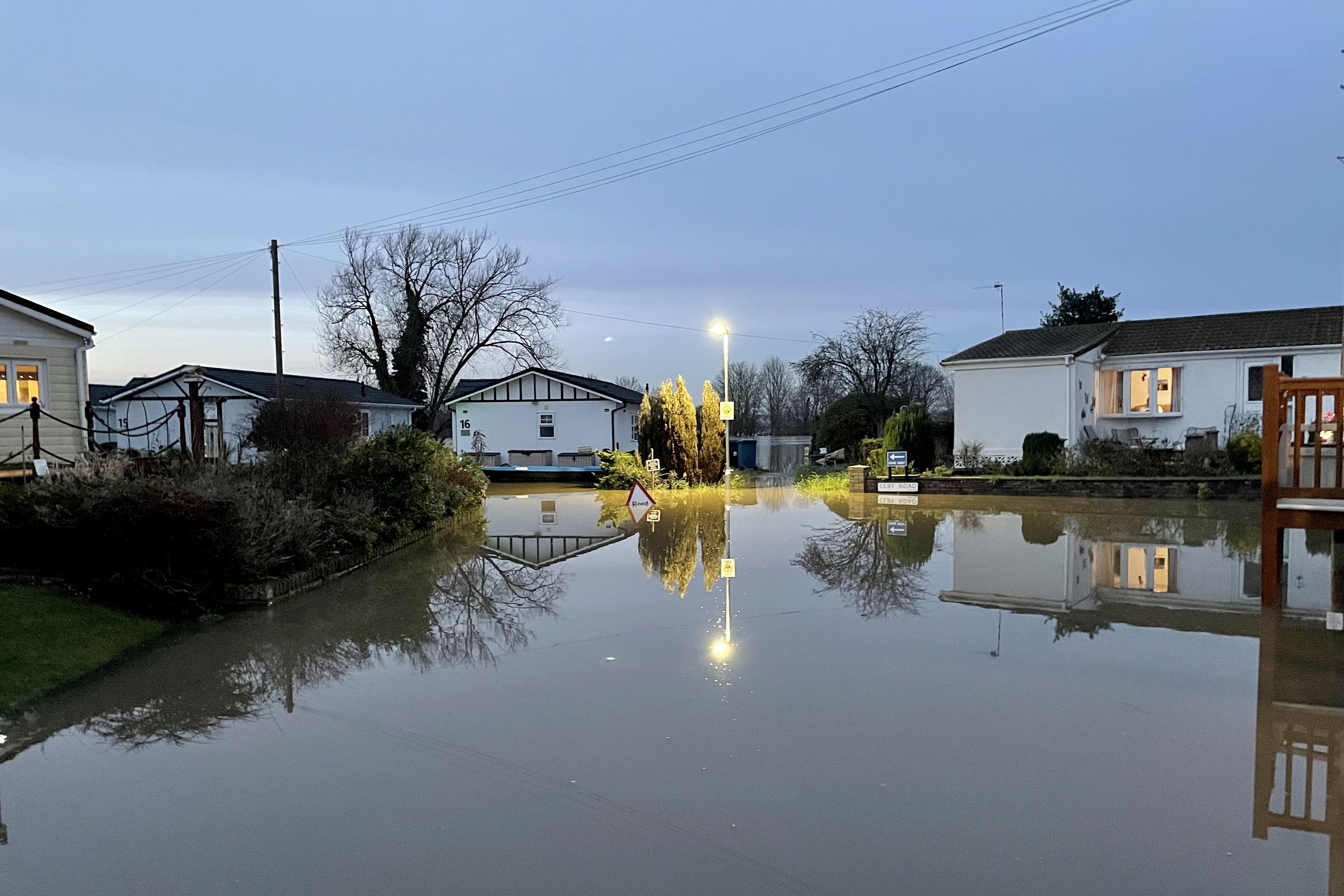 A major incident was declared amid widespread flooding in the Midlands on Thursday (Callum Parke/PA)