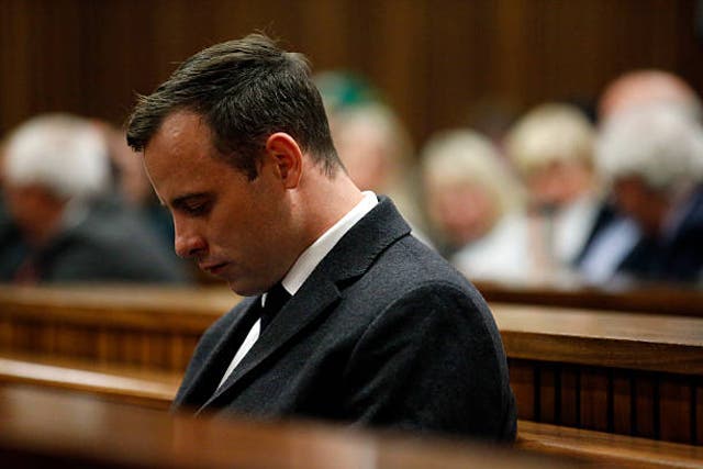 <p>Paralympian athlete Oscar Pistorius guilty of the murder of his girlfriend Reeva Steenkamp </p>