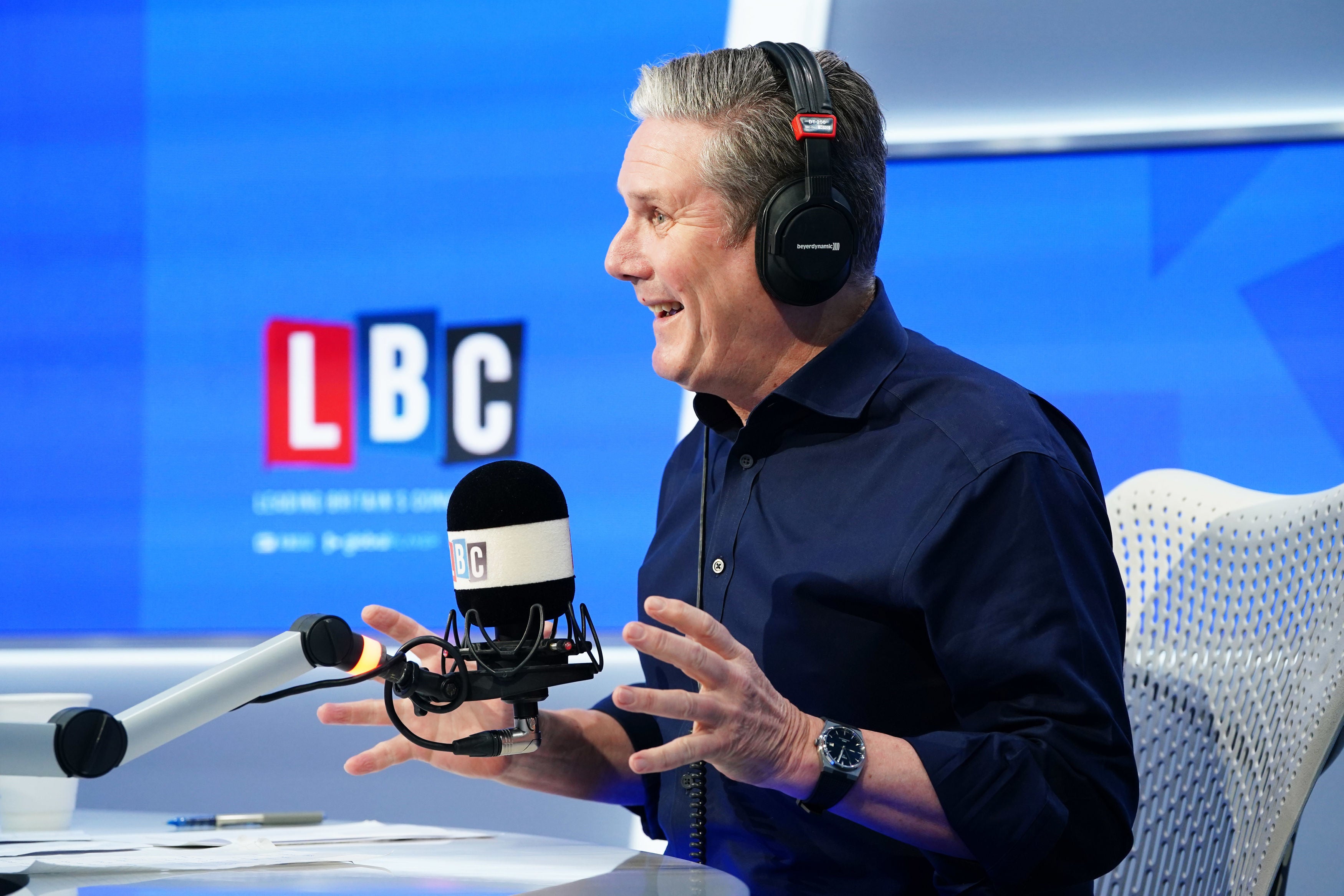 Keir Starmer says he wants to get tax burden down on LBC phone-in