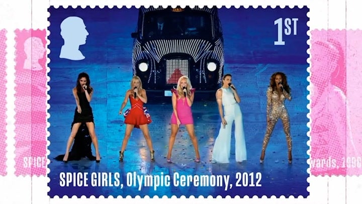 Spice Girls star on Royal Mail stamps for 30th anniversary celebrations.