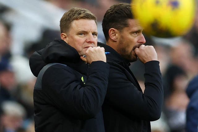<p>Eddie Howe will take charge of his first Tyne-Wear derby this weekend </p>