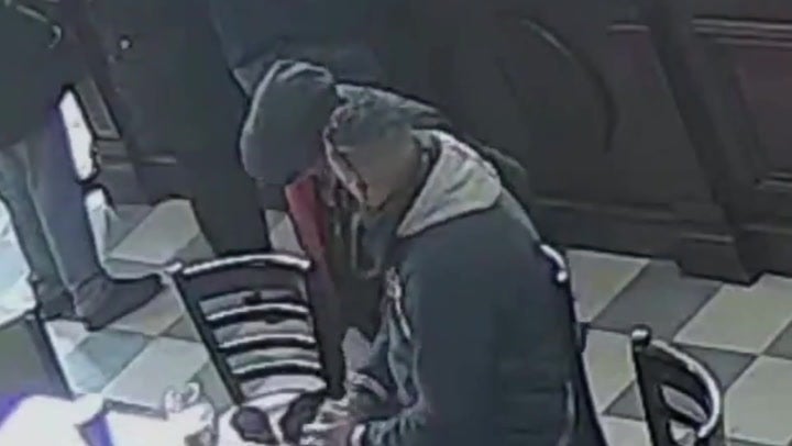 <p>Grandfather stabs innocent stranger in neck in random Wetherspoons pub attack.</p>