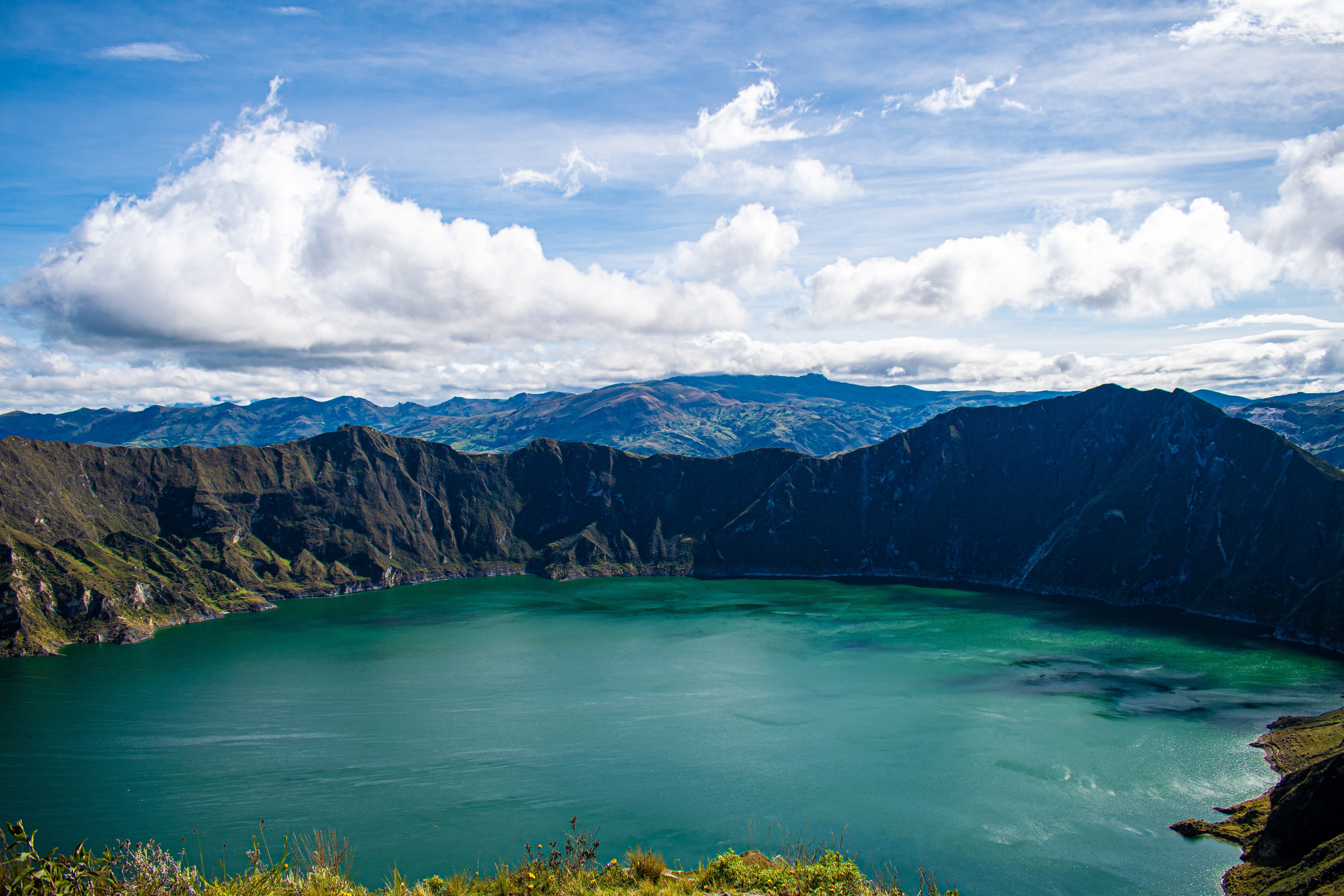 The Quilotoa Lagoon was formed after an eruption 800 years ago