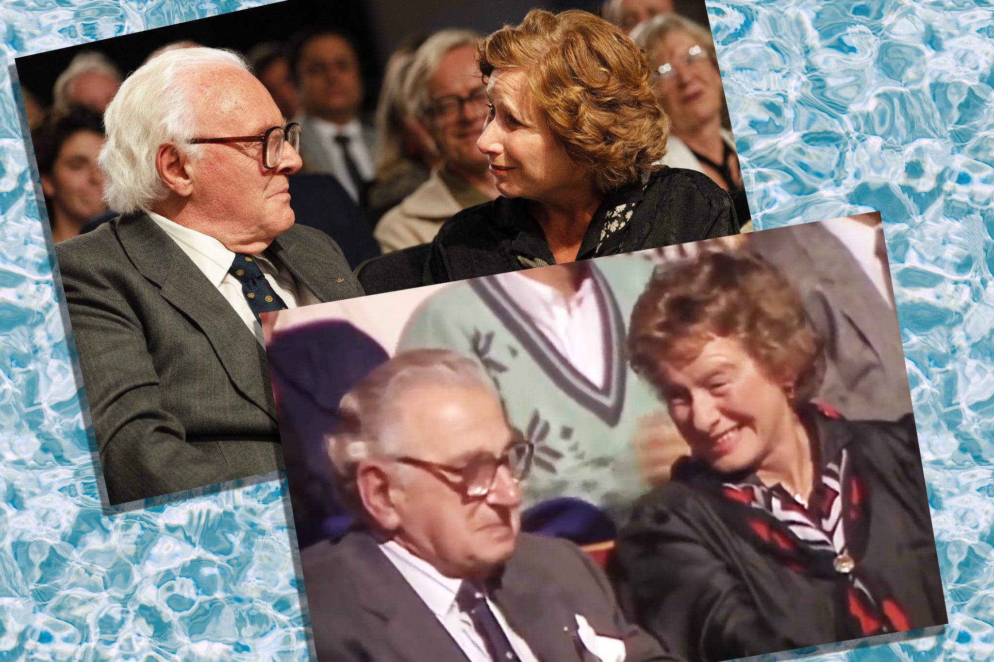 Straight from reality: Anthony Hopkins and Henrietta Garden in ‘One Life’, recreating the real-life reunion between Sir Nicholas Winton and Vera Gissing