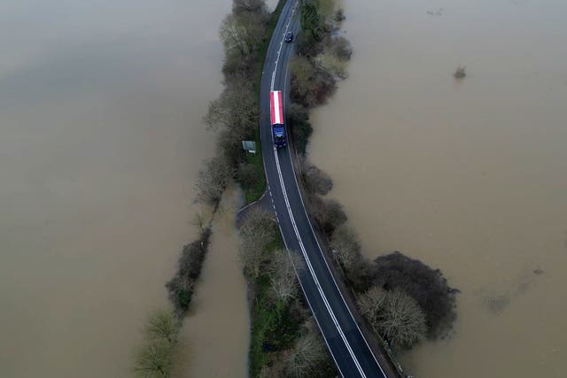 <p>Flooding in Pulborough, West Sussex (Jamie Lashmar/PA)</p>