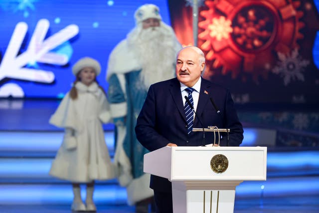 Belarus New Year Eve Lukashenko