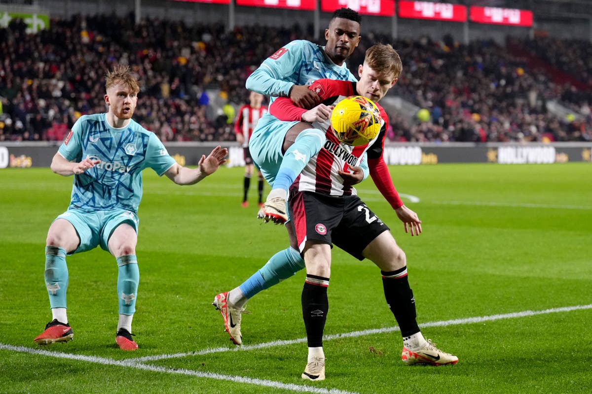 Wolves earn replay against Brentford despite early Joao Gomes dismissal