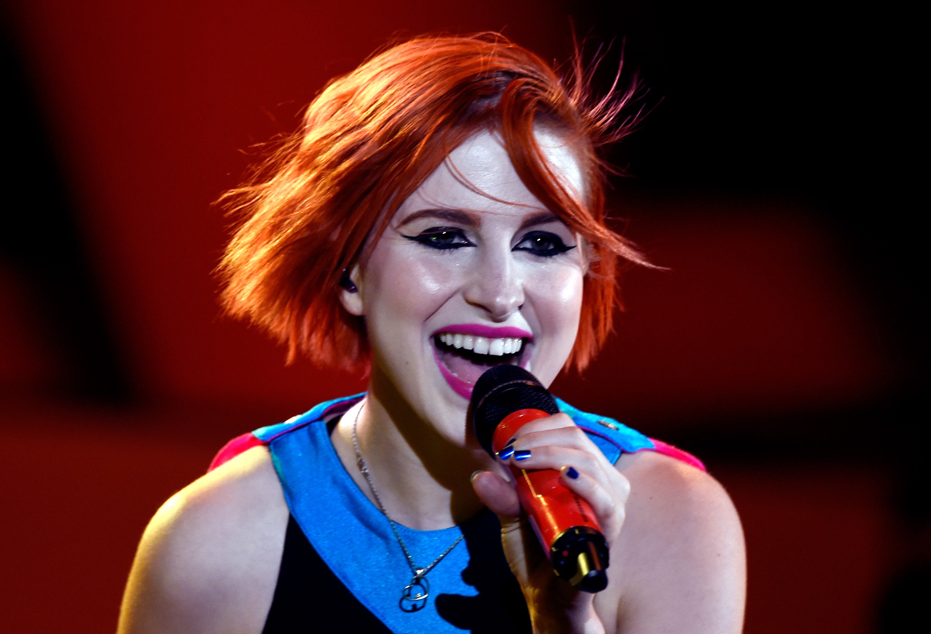 Hayley Williams of Paramore performing at the Hollywood Bowl in 2014