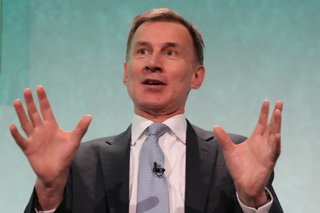 <p>Jeremy Hunt claimed that cutting inflation was key to making homes affordable </p>