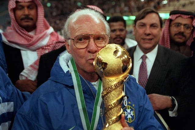 <p>Mario Zagallo coached the 1970 Brazil World Cup squad that featured greats such as Pele, Jairzinho, Rivellino and Tostao  </p>