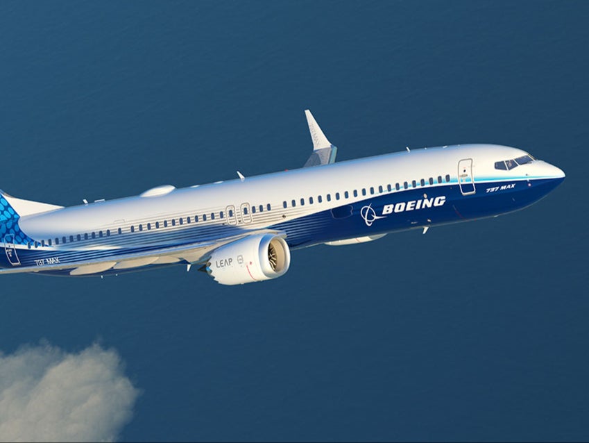 The optional exit on the Boeing 737 Max 9 can be seen between the wing and the tail – a window slightly separated from those left and right