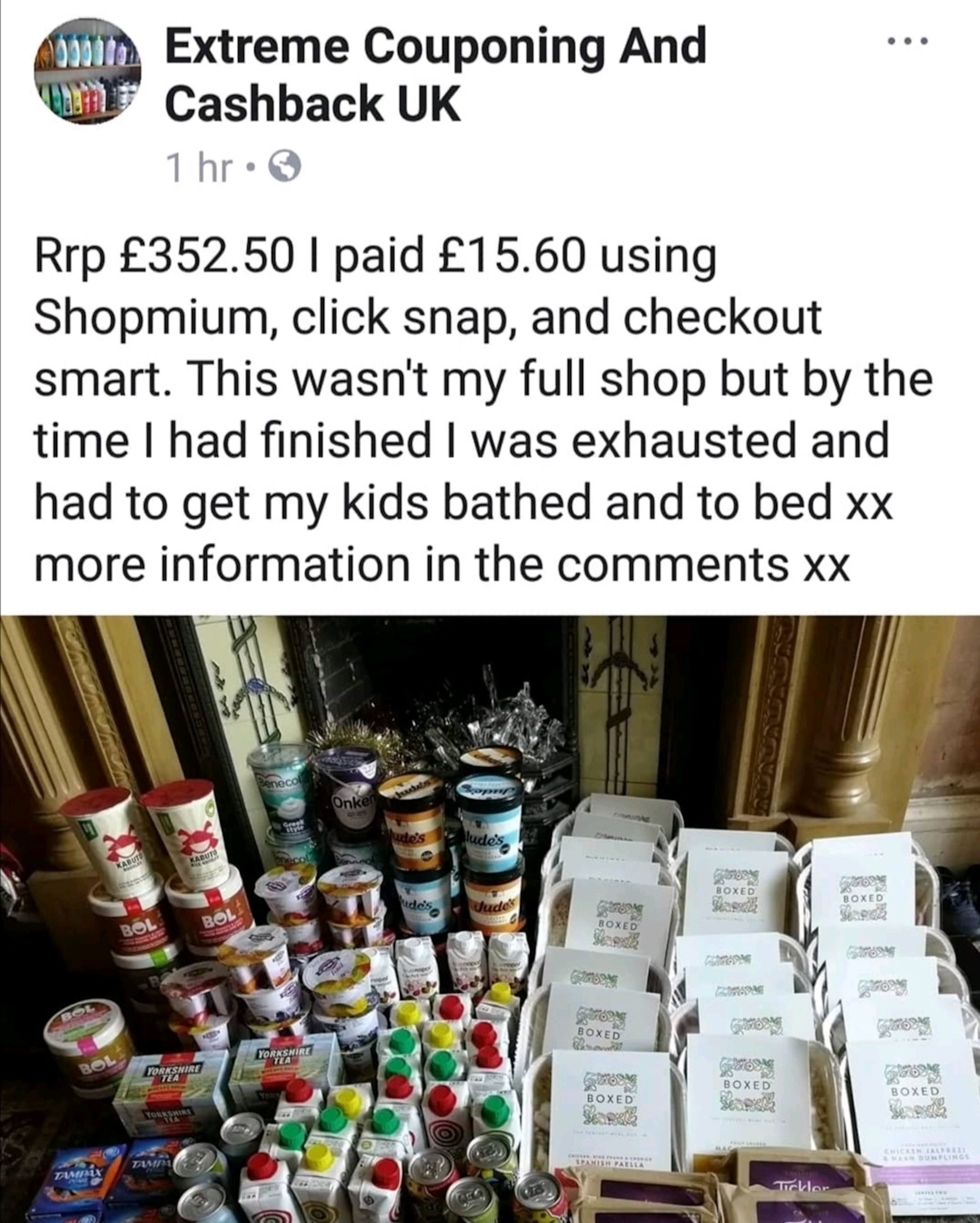 Aimee Balta, who did her whole Christmas shop last month for under £50, shares cashback tips on her Facebook page