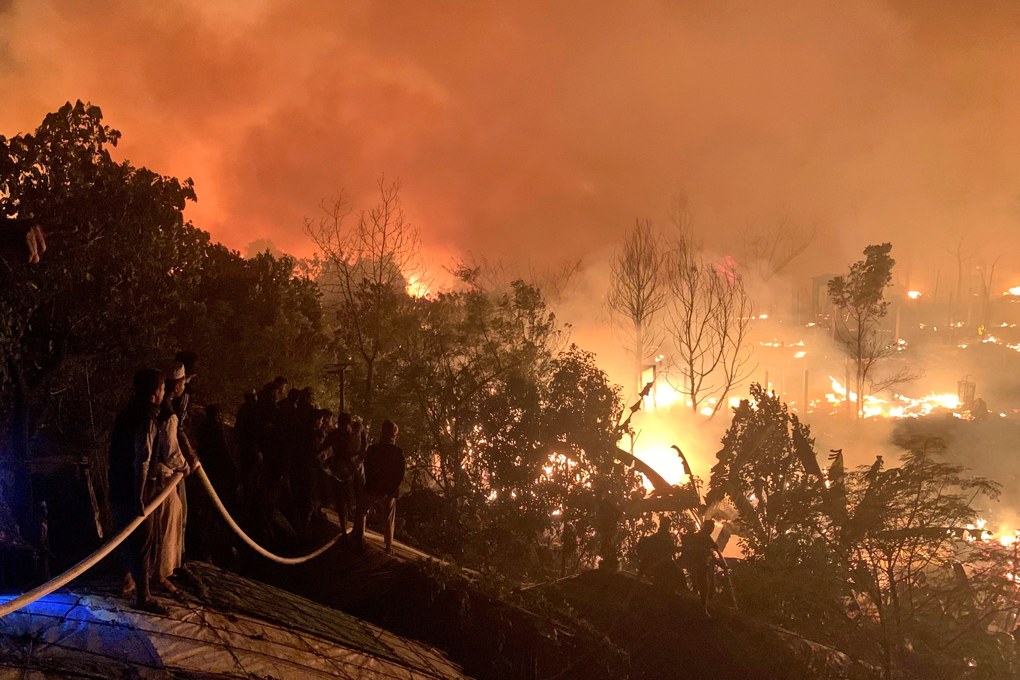 Bangladesh Rohingya Fire