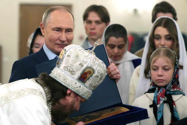 Russia Orthodox Christmas Putin