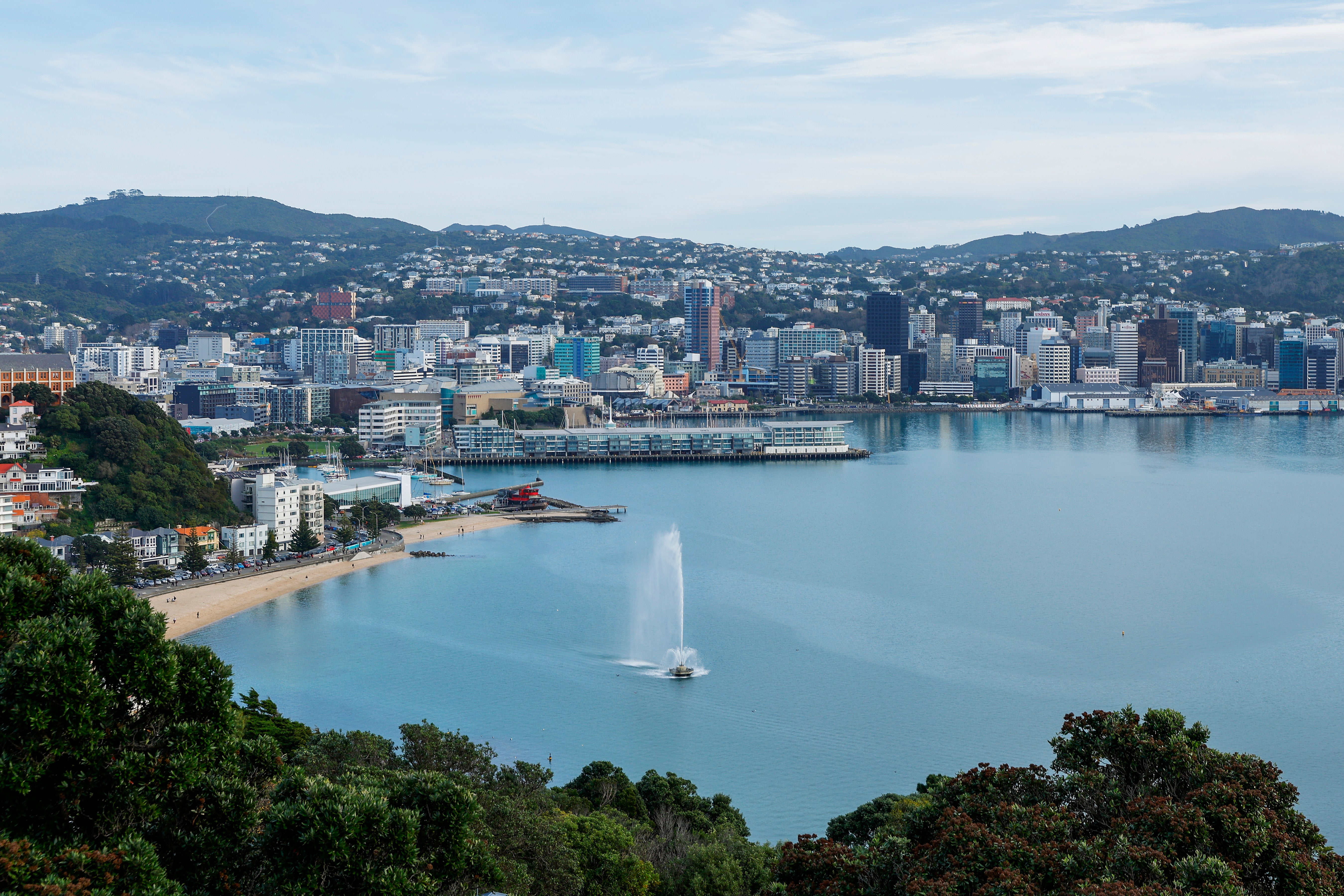 Oriental Bay in a suburb of Wellington – capital of New Zealand