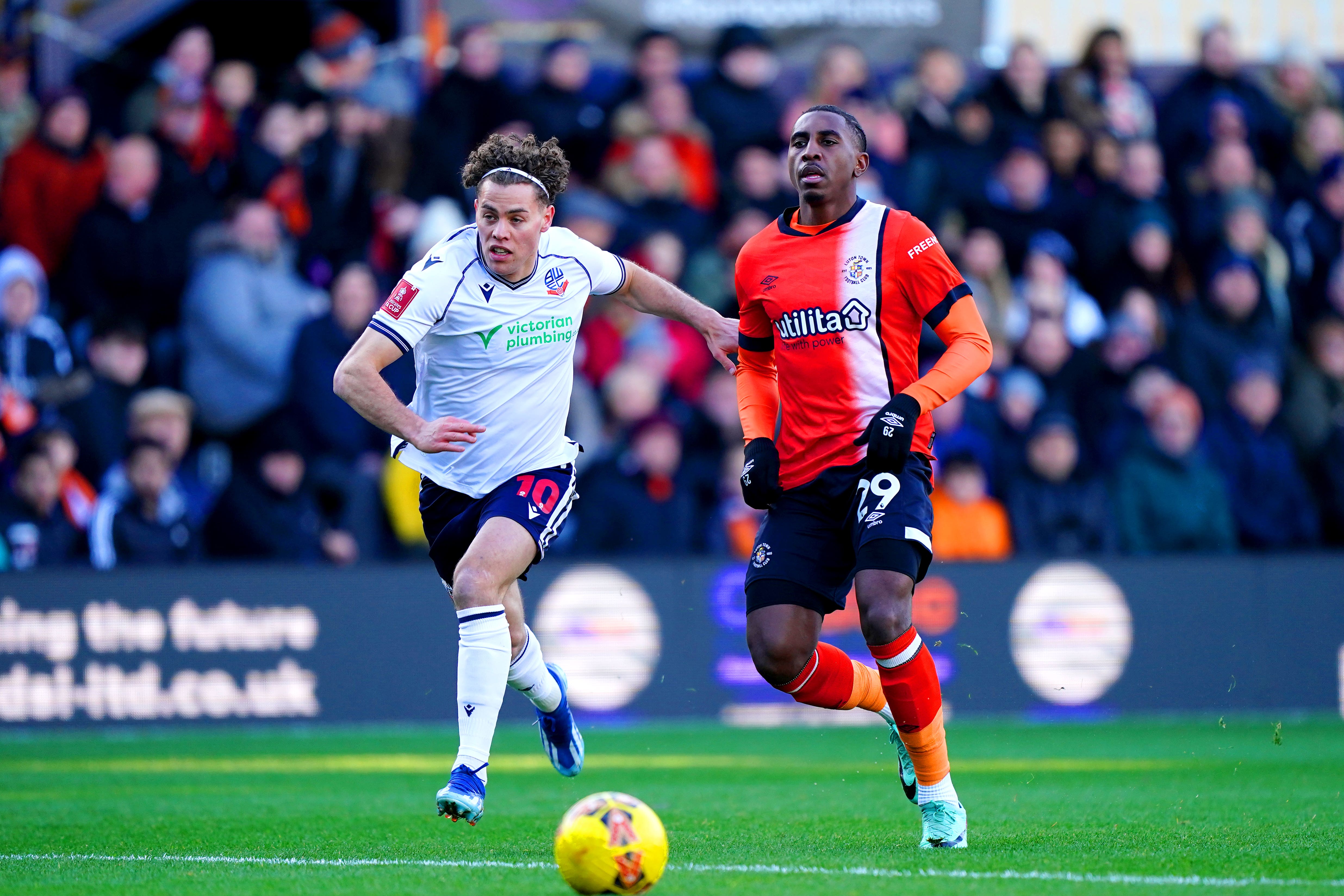 Luton played out a goalless draw at home to Bolton in the FA Cup third round (Zac Goodwin/PA)
