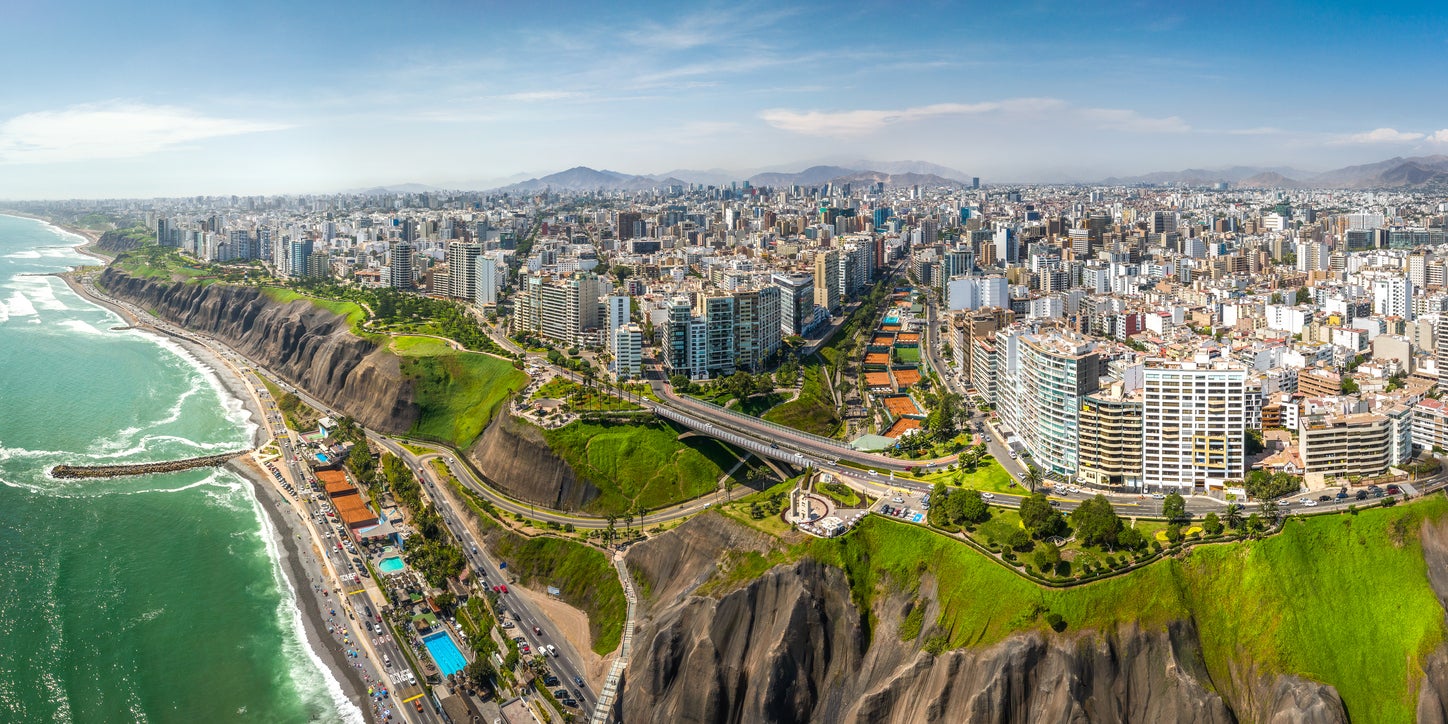 Lima is the only South American capital that lies on the Pacific Coast
